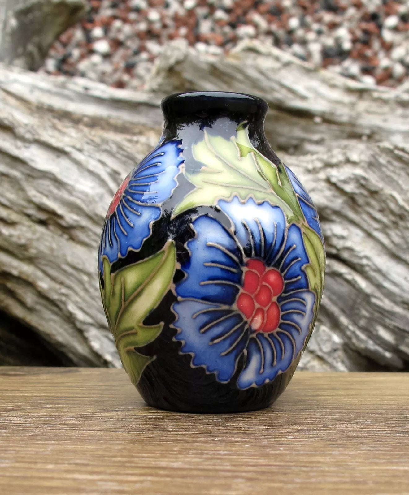 Moorcroft PALMETTE Miniature vase Shape 3/2  Retail Price £207 Rachel Bishop