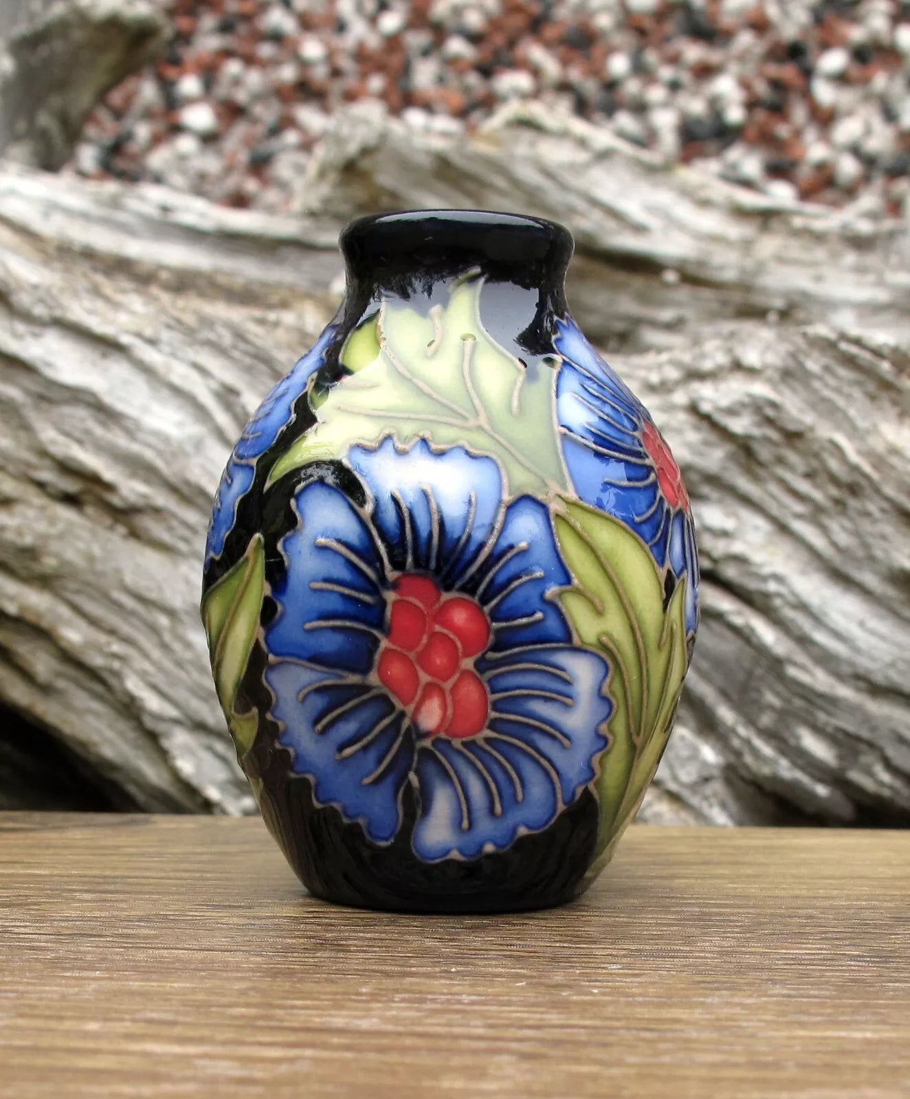 Moorcroft PALMETTE Miniature vase Shape 3/2  Retail Price £207 Rachel Bishop