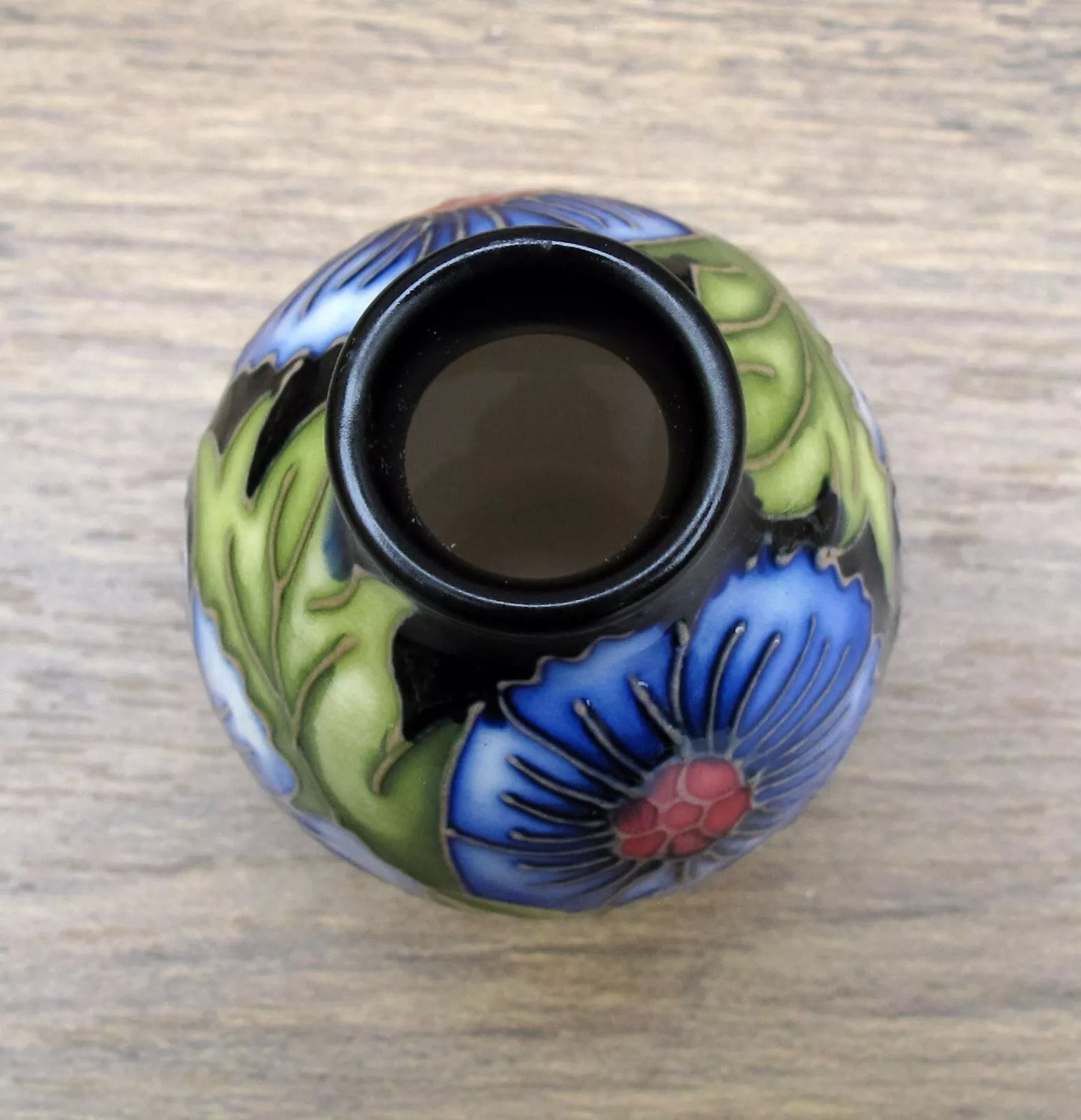 Moorcroft PALMETTE Miniature vase Shape 3/2  Retail Price £207 Rachel Bishop