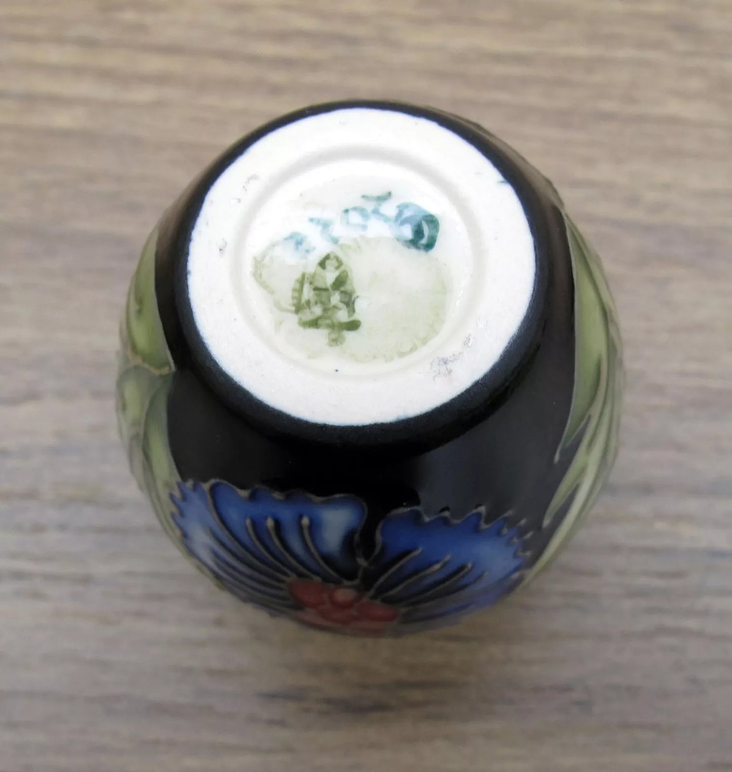 Moorcroft PALMETTE Miniature vase Shape 3/2  Retail Price £207 Rachel Bishop