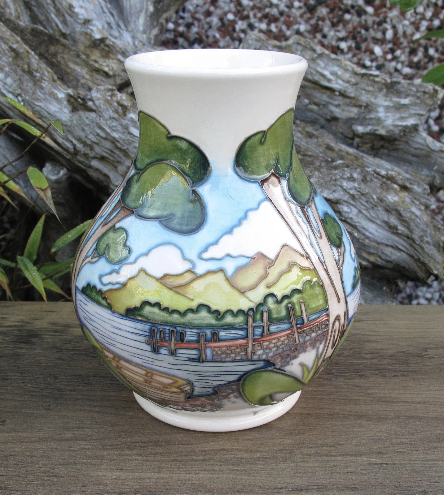 Moorcroft ASHNESS JETTY Vase 869/6 Limited Edition 44/50 Retail Price £565