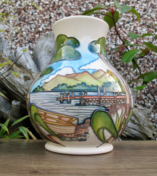 Moorcroft ASHNESS JETTY Vase 869/6 Limited Edition 44/50 Retail Price £565